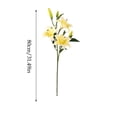 thumbnail image 3 of Artificial Lily Flowers, Realistic Faux Floral Arrangement Ornaments for Home and Hotel Use, Maintenance Free Wedding Decor, Lifelike Decorative Flower Pieces for Indoor Outdoor Display, 3 of 7