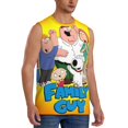 thumbnail image 2 of Family Guy Animated Men's Tank Top Lightweight Summer Sleeveless Tee Shirt Muscle Tank Tops Workout T-Shirts Casual Athletic Undershirts, 2 of 7