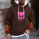 thumbnail image 1 of Sudadera con capucha para hombre, informal, a la moda, con estampado, con cordón, de manga larga, de poliéster, 1 of 5