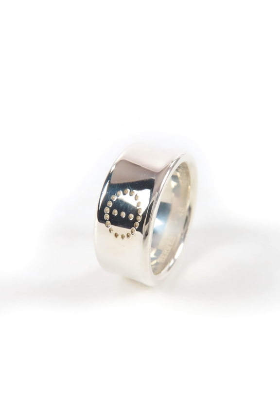 Pre-Owned HERMES Eclipse Ring AG925 Silver Accessory Size 48 (approximately equivalent to...