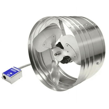 GAF Master Flow 1600 CFM Silver Electric Powered Gable Mount Electric Attic Fan