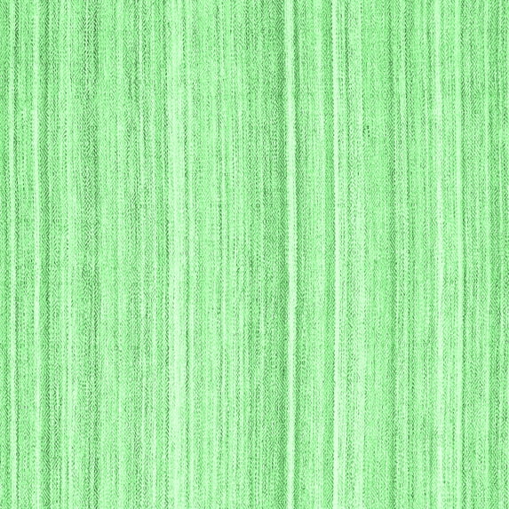 Ahgly Company Indoor Square Abstract Emerald Green Contemporary Area Rugs, 7' Square
