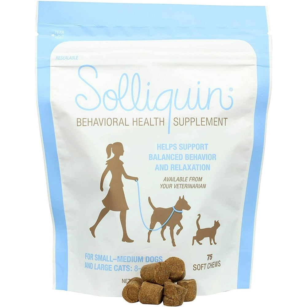 Solliquin Behavior Supplement for Dogs and Cats 75 Soft Chews Walmart