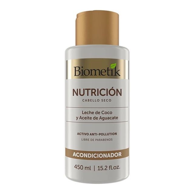 Acondicionador Biometík Nutrición leche de coco y aceite de aguacate 450 ml