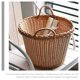 thumbnail image 5 of OULII Canasta De Almacenamiento Para Ropa Con Tejido De Rattan Simulado Y Asa Color Café, 5 of 6