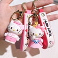 thumbnail image 2 of Llaveros de Hello Kitty de dibujos animados, llavero Kawaii Sanrio KT Cat, llavero de coche, colgante de mochila, adornos, joyería, regalos de vacaciones YAOSANBAO BAO unisex, 2 of 2