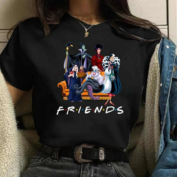 Camiseta con estampado de villanos de Disney para mujer camisetas Harajuku de los anos 90 para nina camisetas de manga corta ropa de calle para mujer Tops Walmart en linea