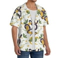 thumbnail image 4 of Cauagu Snake And Moon Men's Short Sleeve Button Down Hawaiian Shirt for Men Bowling Shirts Casual Summer Beach Shirt,4X-Large, 4 of 6