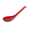thumbnail image 2 of Cuchara roja y negra fácil de usar, cuchara sopera de melamina negra y roja de doble color, cuchara de doble color con gancho, vajilla de cocina, cuchara práctica, 2 of 5