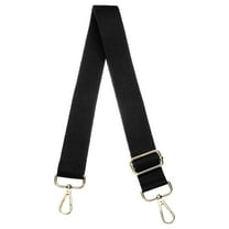 Uxcell Purse Straps Replacement Crossbody, 51 Inch Wide Shoulder Bag Strap Adjustable Canvas Straps for Handbag Wallet Clutch Crossbody Bags, Black