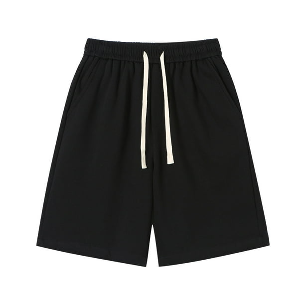 pstuiky Pantalones cortos para hombre, Pantalones cortos deportivos con cordón y cintura elástica, de moda, para hombre y mujer, talla grande Pantalones cortos de golf