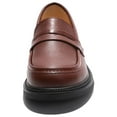 thumbnail image 3 of kkdom Girls Loafers Shoes Fashion Slip-on Dress Shoes Wedding Brown Toddler, 3 of 5