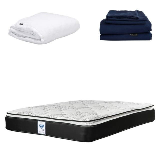 Colchón Kingn Size Premier + Protector Cloud + Sabanas Softy