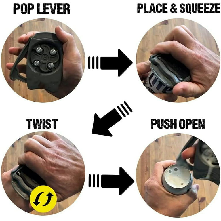  Draft Top LIFT - Ghost Version - Beer Can Opener - Soda Can  Opener - Topless Can Opener - Can Cutter Top Remover - Handheld Safety  Manual Can Opener, Smooth Edge