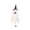 white2, variant on Qjidjing Halloween Ghost Wind Chimes, Hanging Ghost Wearing a Witch Hat Ghosts Bell for Indoor Outdoor Yard Patio Lawn Garden Tree Home Front Door Decor