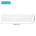 thumbnail image 2 of Uxcell 100 Sheets Ruled Sentence Strips, 3" x 12" Cardstock 210GSM Writing Paper Blue Red Lined for Classrooms, White, 2 of 6