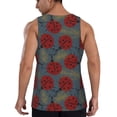thumbnail image 3 of Xecao Ladybug Men's Tank Top Workout Quick Dry Sleeveless Gym Jogging Muscle Shirts Summer Swim Beach Tops, 3 of 9