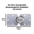 thumbnail image 2 of Puck Lock Master Lock M736XKAD de acero cromado con cerrojo, 2 of 6
