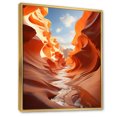 thumbnail image 2 of Designart "Canyon Mirage Beige Blue art painting II" Landscape & Nature Floater Framed Canvas Art Print, 2 of 7