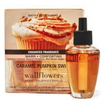 Bath and Body Works CARAMEL PUMPKIN SWIRL Wallflowers 2-Pack Refills