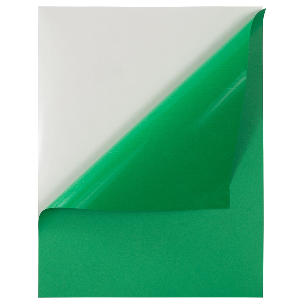 JAM Paper Full Page Labels, 8.5 x 11, Green, 10 per Pack