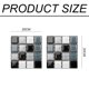 thumbnail image 2 of 20 piezas de azulejos de pared para baño autoadhesivos despegables y pegables de 20 x 20 cm, azulejos autoadhesivos 3D para bordes de azulejos de pared de baño y cocina, 2 of 5