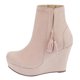 thumbnail image 2 of BOTIN ROSA CON PLATAFORMA DE GAMUZA LISA Mundo Terra 022118, 2 of 2