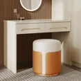 thumbnail image 2 of Modoma Ottoman - Orange, 2 of 5