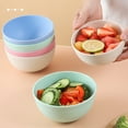 thumbnail image 4 of Food Grade Plastic Salad Bowls (4Pcs) - Dust-Proof Lid, Thickened Cereal Bowl, Dishwasher Safe, Reusable for Soup, Oatmeal, Ramen, Kitchen Supplies, 4 of 7