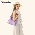 thumbnail image 3 of Montana West Hobo Bag for Women Crossbody Purse and Handbags Ladies Chic Shoulder Bags, Light Purple, 3 of 9