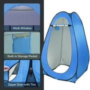 UBesGoo Automatic Pop Up Shower Tent Waterproof Oxford Fabric Blue