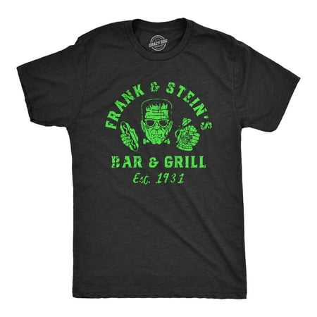 Mens Frank And Steins Bar And Grill T Shirt Funny Frankenstein