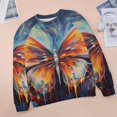 thumbnail image 6 of Watercolor Butterfly Mom Sweatshirt For Women Long Sleeve Pullover, 6 of 7