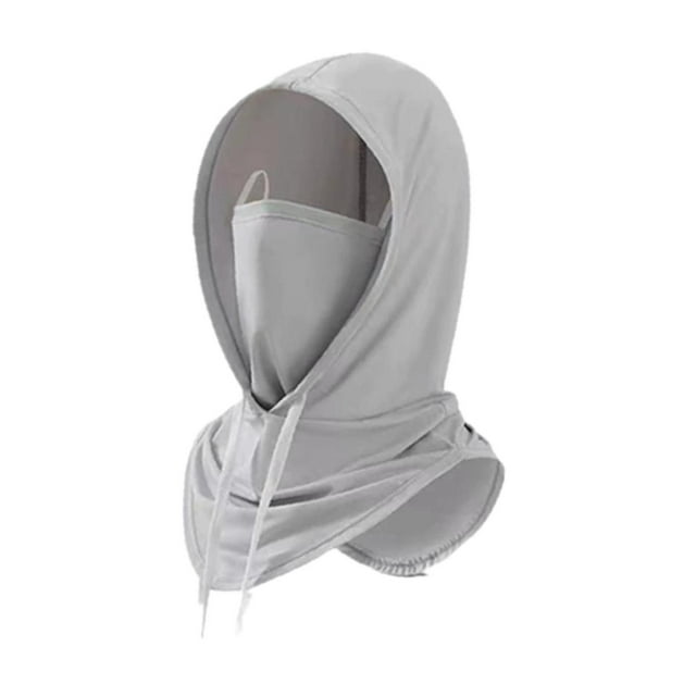 Mascarilla de protección solar para el cuello shamjiam polaina para la cara Gris claro 37 cm x 49 cm