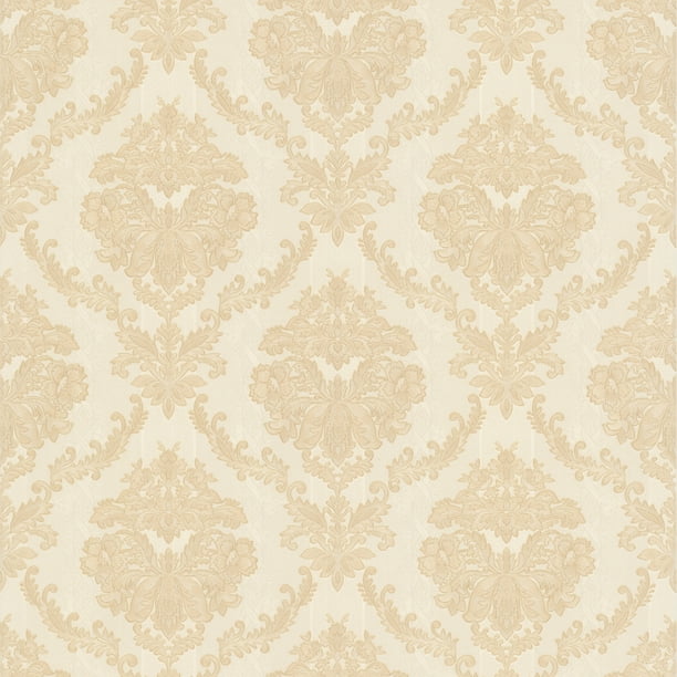 Mirage Westminster Beige Damask Wallpaper - Walmart.com - Walmart.com