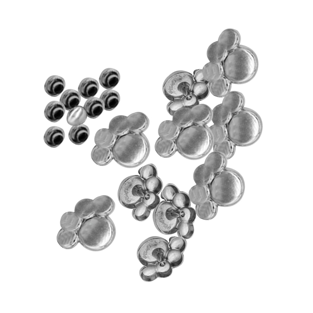 10 Pieces Dog Paws Rapid Rivets Studs for Bags Clothes Trousers Shirts Decor 