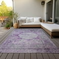 thumbnail image 6 of Addison Rugs Chantille Indoor/Outdoor Traditional Oriental Purple Washable Rectangle Rug, 10' x 14', 6 of 6