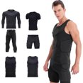 thumbnail image 2 of Ropa anticolisión para rugby, pantalones de seguridad integrados para porteros de béisbol y fútbol americano, almohadillas protectoras para el pecho, la cadera y los muslos, 2 of 5
