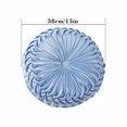 thumbnail image 3 of Almohada decorativa de terciopelo suave, exquisitamente hecha a mano con elegantes detalles de botones, uso versátil para el hogar y la oficina, diseño plisado de alta calidad, transpirable y, 3 of 6