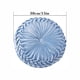 thumbnail image 3 of Almohada decorativa de terciopelo de estilo europeo para el hogar, hecha a mano, de forma redonda con detalles de botones y diseño plisado para sofá, silla, cama y automóvil (38 cm), 3 of 6