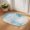 Blue, variant on Half Circular Door Mat 20"x31.5", Texas Star Brown Absorbent Non Slip Front Door Mat, Country Star Rustic Vintage Wooden Diatomaceous Entryway Rug for Indoor Patio Living Room Kitchen Door Entrance