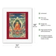 thumbnail image 2 of Buddha's Miracles at Shravasti - Vintage Tibetan Thangka Buddhist Painting - Tibet, 18th Century - Fine Art Rolled Canvas Print 11in x 14in, 2 of 4