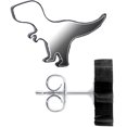 thumbnail image 5 of Body Candy 20G Stainless Steel Black Acrylic Tyrannosaurus Rex Dinosaur Pierced Stud Earrings Set for Women Men, 5 of 8