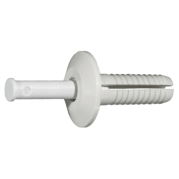 1/4" x 3/4" Truss Head Nylon Plastic Nail Drive Anchors HWATN-030