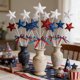 thumbnail image 5 of Decoraciones para el Día de la Independencia | Juego de 5 ramas de espuma con forma de estrella para centro de mesa de fiesta patriótica, 5 of 6