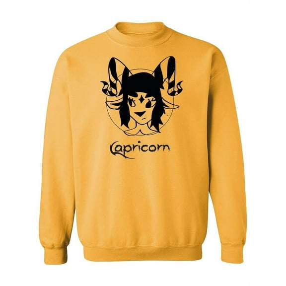 Female Zodiac Sign Capricorn. Sweatshirt Women -Image by Shutterstock, Female x-Large