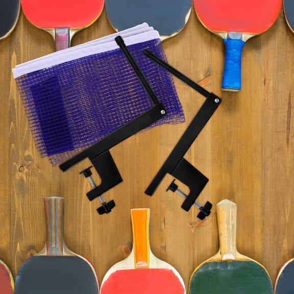 PTOOTP Retractable Table Tennis Net and Post Set Universal Fit for Ping Pong Tables Indoor Outdoor Play
