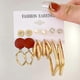 thumbnail image 3 of Pendiente de aro circular vintage dorado personalizado para fiesta boda, 3 of 4