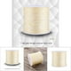 thumbnail image 5 of Cordón de Hilo de Macramé, Cordón de Nudo Chino de Nylon de 100 m x 0,8 mm, Hilo de Macramé de Rata Artesanal, Cordón de Pulsera para Hacer Pulseras, Cordón de Adorno, Beige, 5 of 5