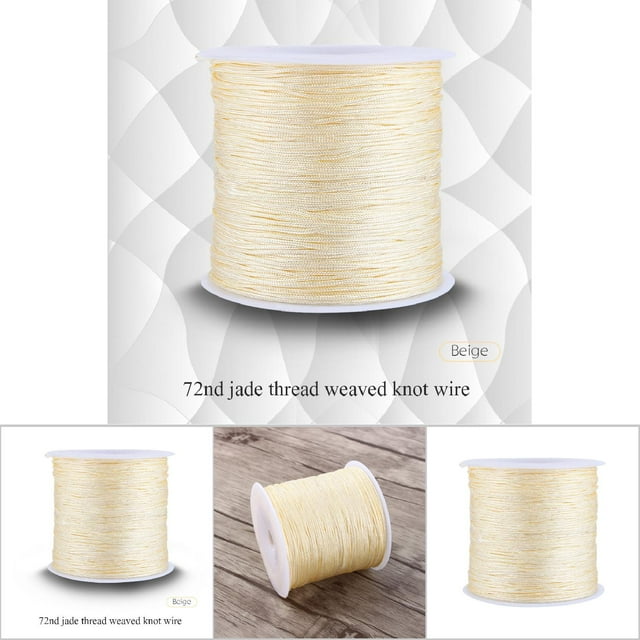 Chinese Knot Cord Knotting Cord Home Decoration 100M X 0.8Mm For Creating Bracelets